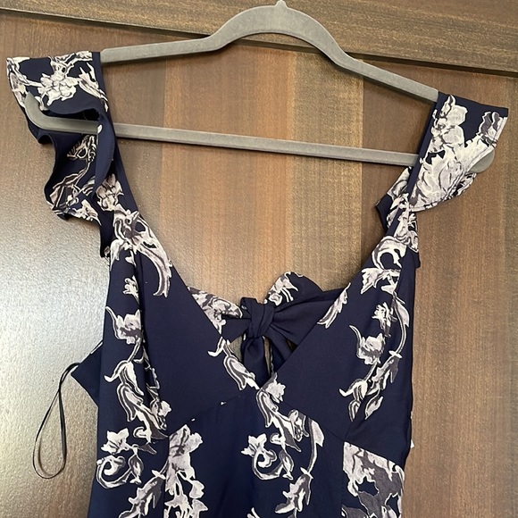 Open Back Dress Forum Navy Maxi Dress - Picture 4 of 8